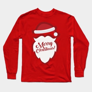 Santa Claus Wishing Merry Christmas Long Sleeve T-Shirt